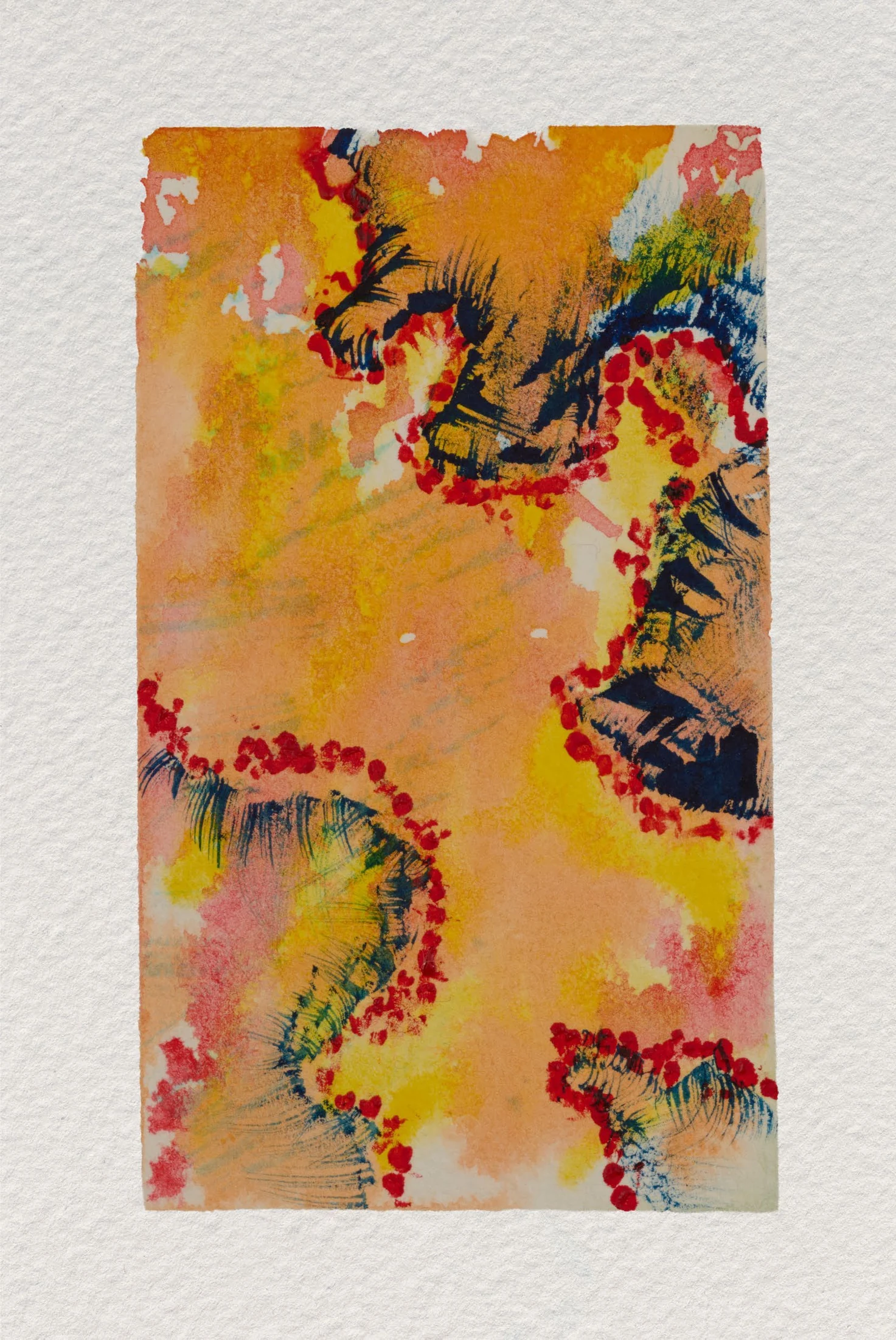 Pulse of Spring, a vertical watercolor by Ned Church